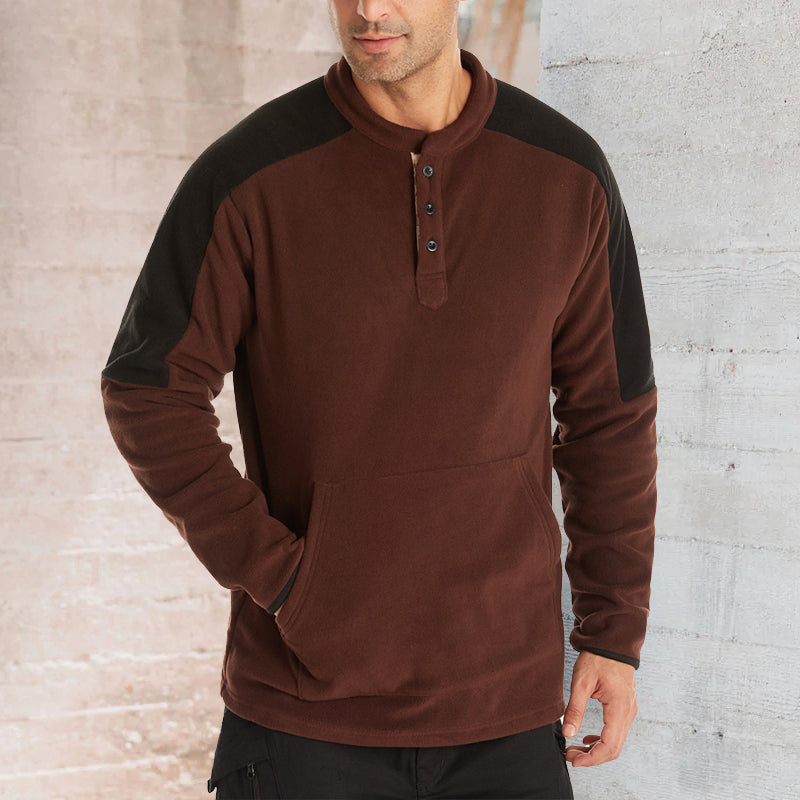 Color-block Reversible Fleece Jacket