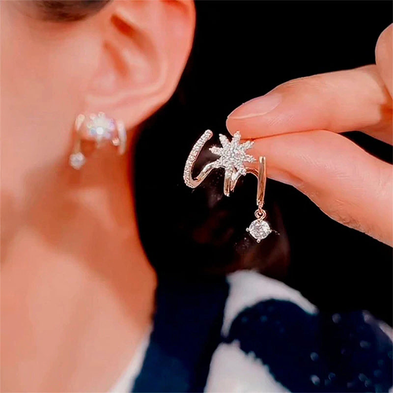 Eight Awn Star Earrings