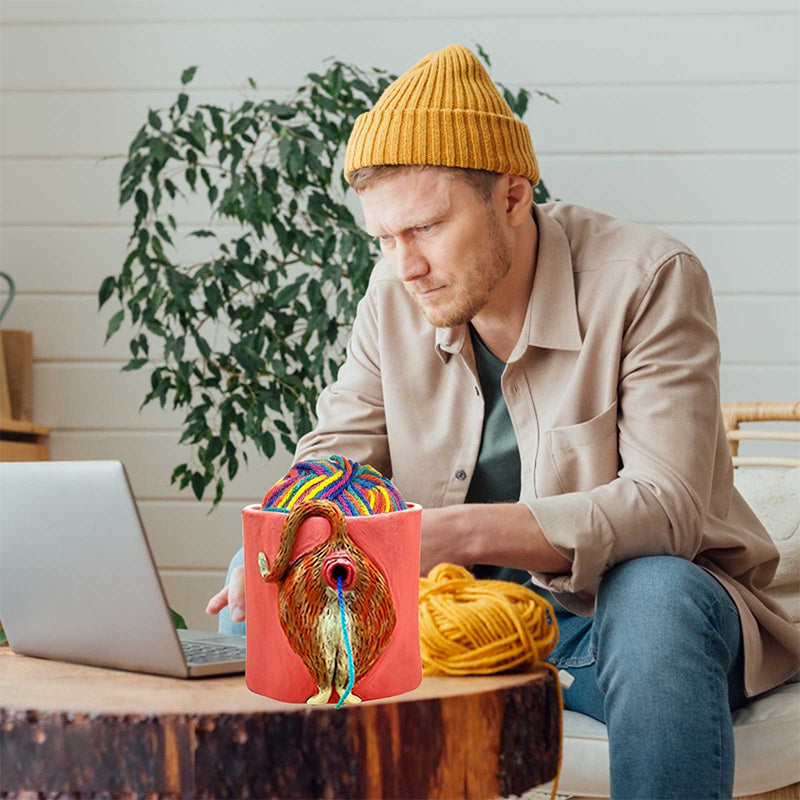 Cat Yarn Bowl