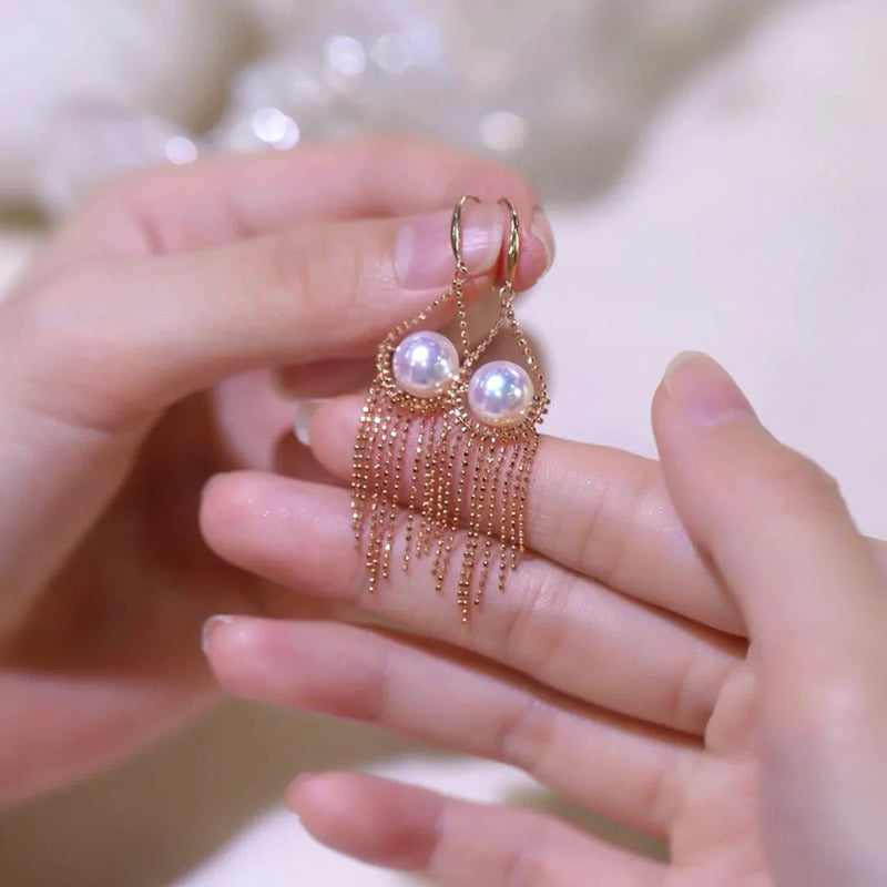 Pearl Fringe Earrings