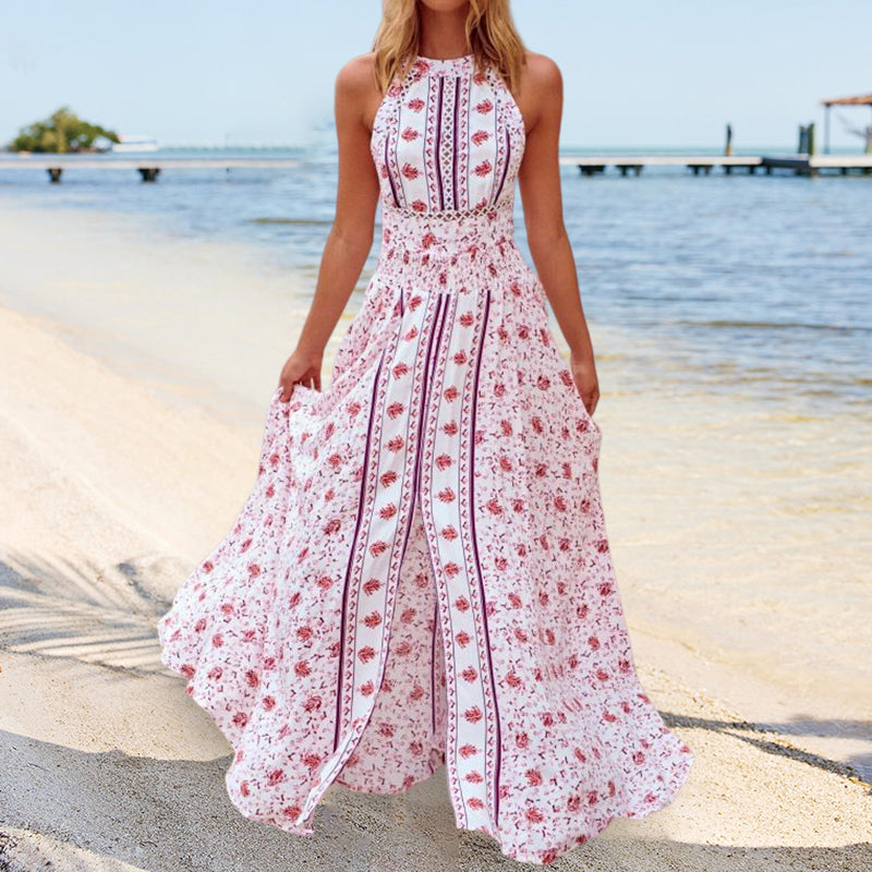 Summer Printed Long Beach Dress