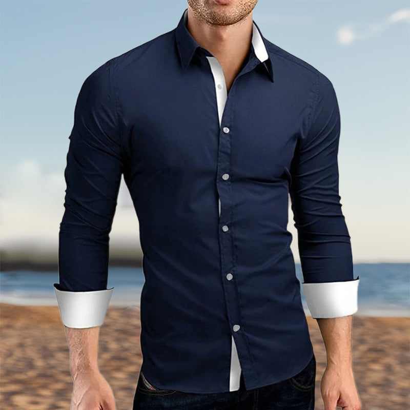 Men Slim Fit Long Sleeves