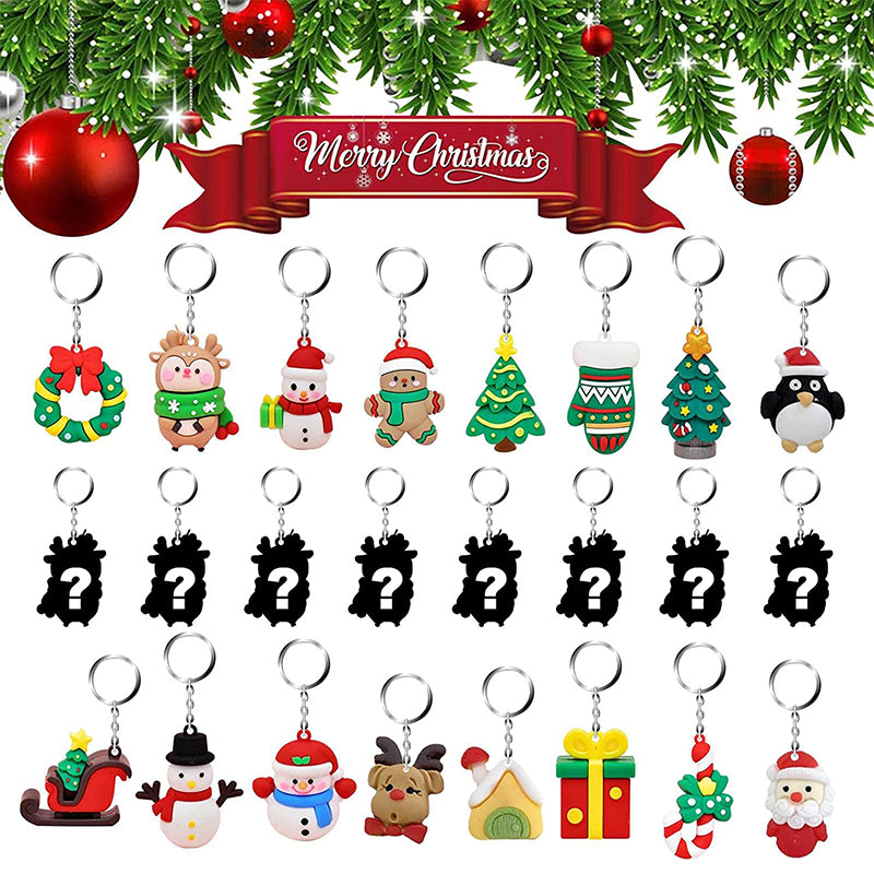 Christmas Keychain 24 Days Countdown Blind Box