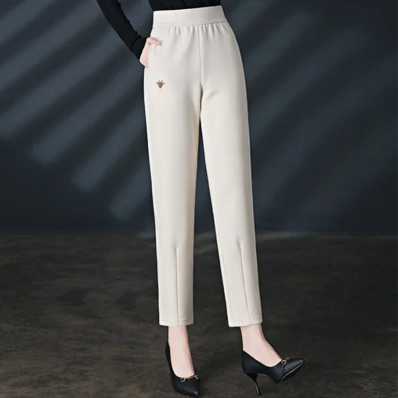 Loose-fitting High-waisted Slacks