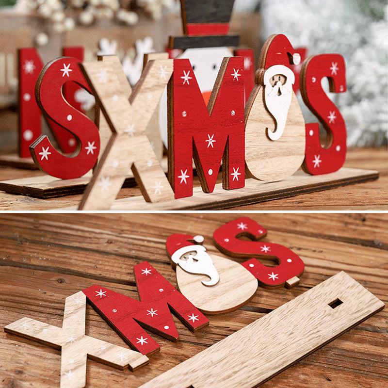 Wooden Painted Christmas Decorations