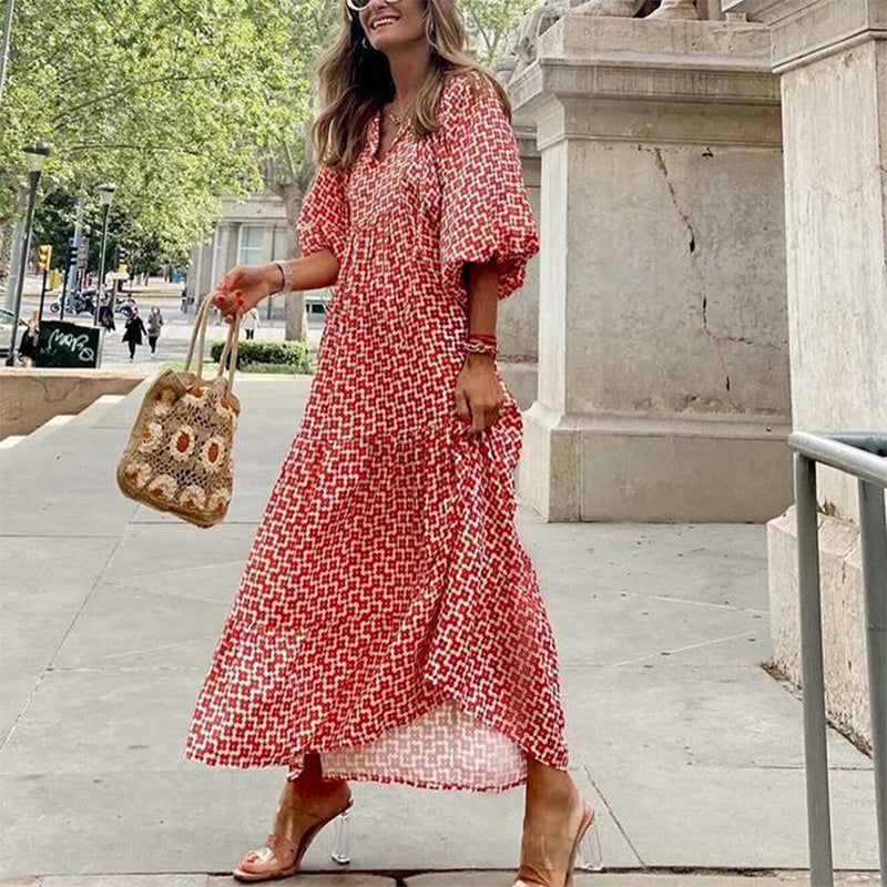 Puff Sleeve Beach Dress