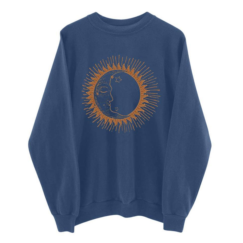 Round Neck Pullover Sweatshirt