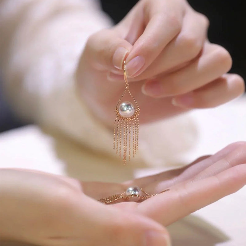 Pearl Fringe Earrings