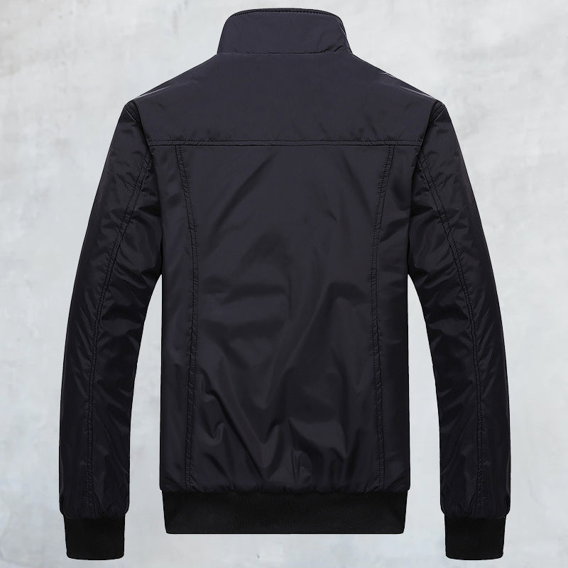 Thin Stand Collar Air Force Bomber Jacket