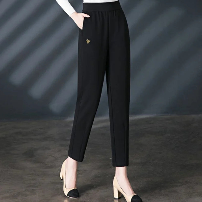 Loose-fitting High-waisted Slacks