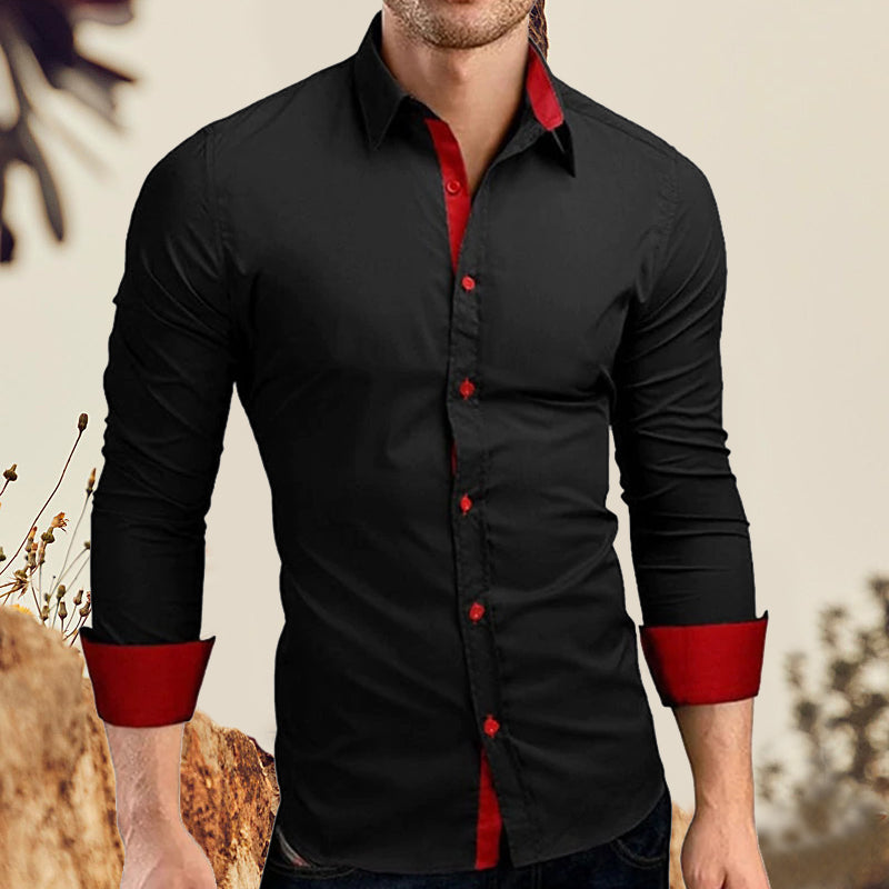 Men Slim Fit Long Sleeves