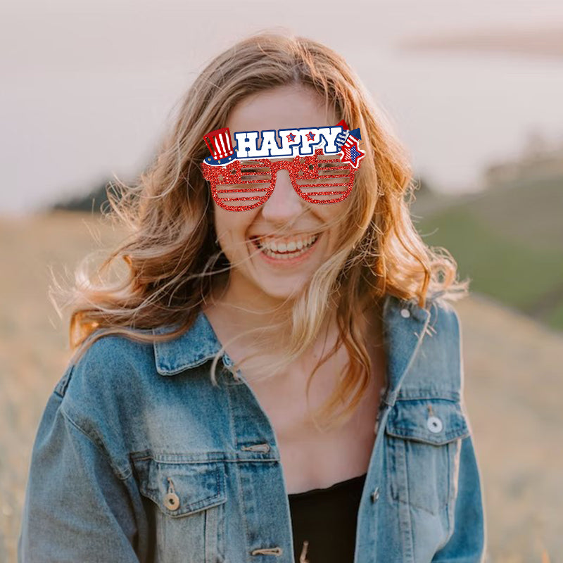 USA Independence Day Glasses Decoration Set, 12 pieces
