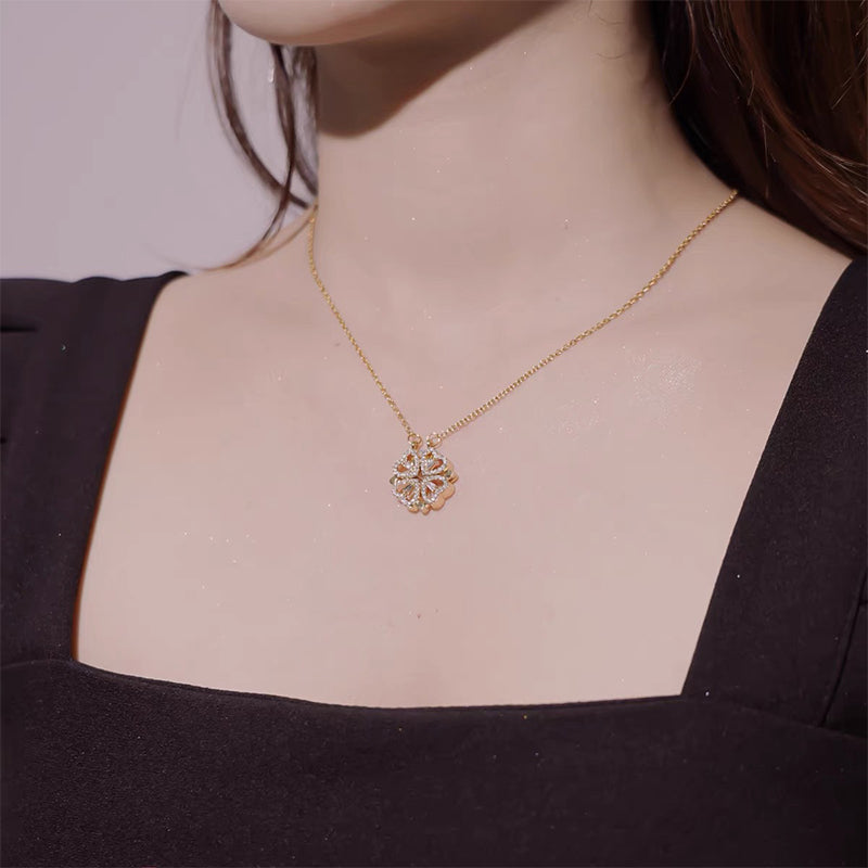 Clover Hearts Necklace