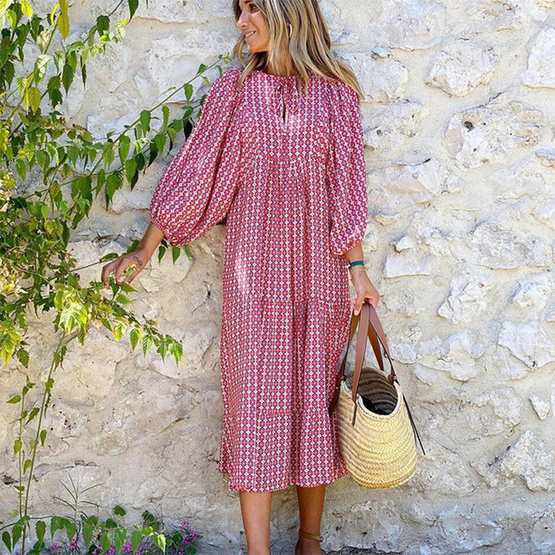 Puff Sleeve Beach Dress