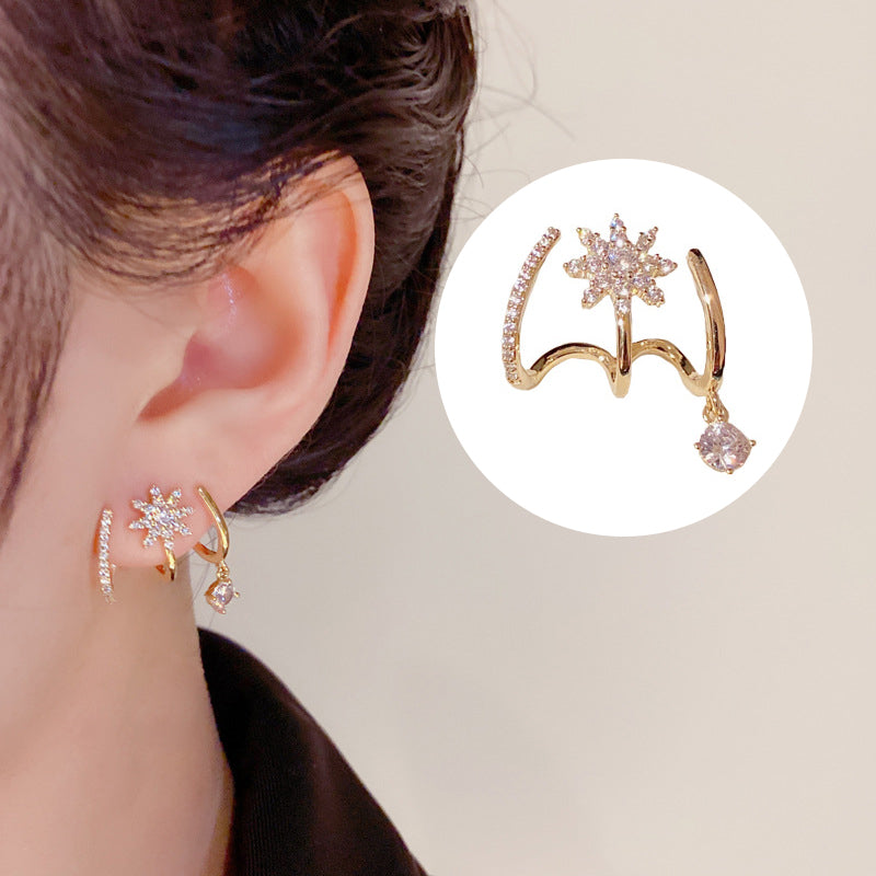 Eight Awn Star Earrings