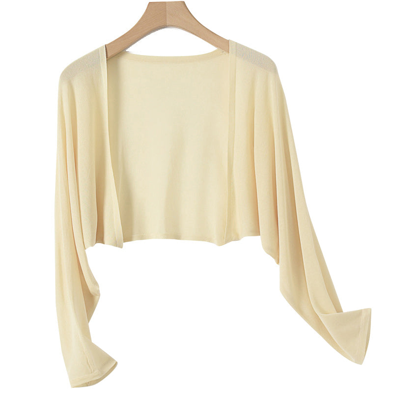 Summer Linen Buttonless Cardigan