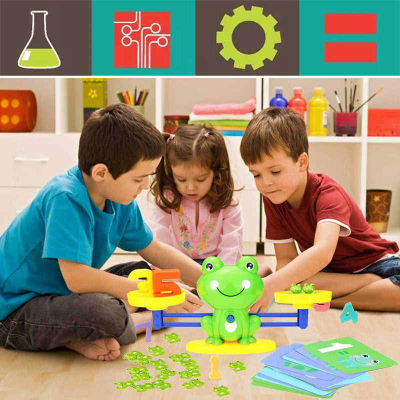 Preschoolers Frog Balance Counting Toys