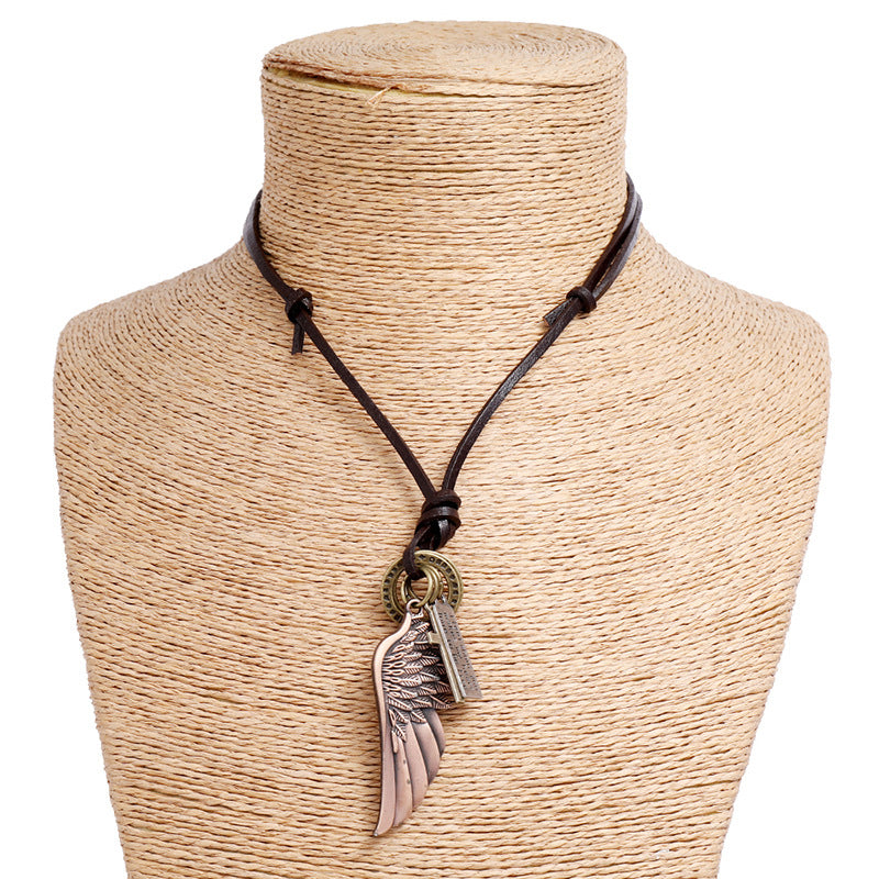 Personality Angel Wings Pendant Necklace