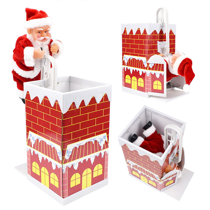 Electric Climbing Chimney Santa Claus