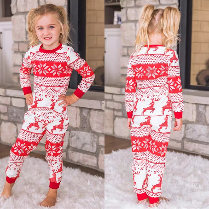 Red Elk Christmas Family Pajamas