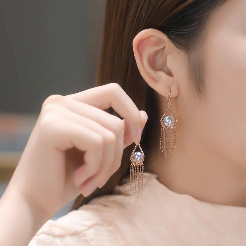 Pearl Fringe Earrings