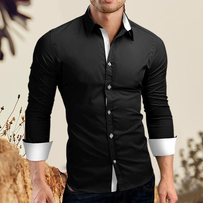 Men Slim Fit Long Sleeves