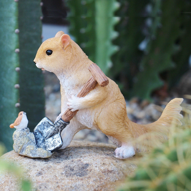 Squirrel Mother and Child Ornament