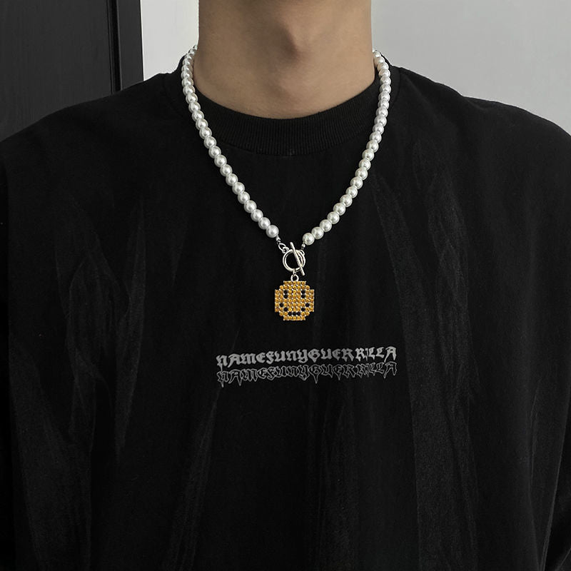 Smiley Pearl Necklace