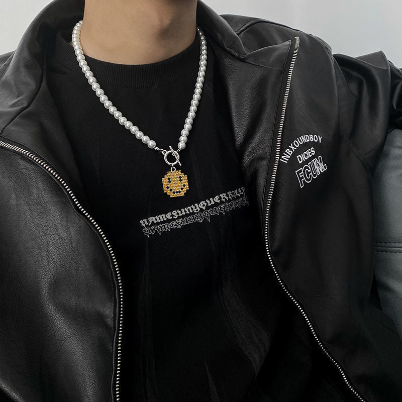 Smiley Pearl Necklace