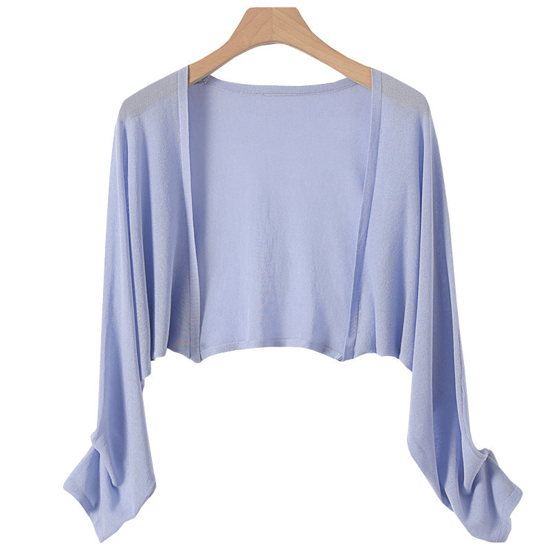 Summer Linen Buttonless Cardigan