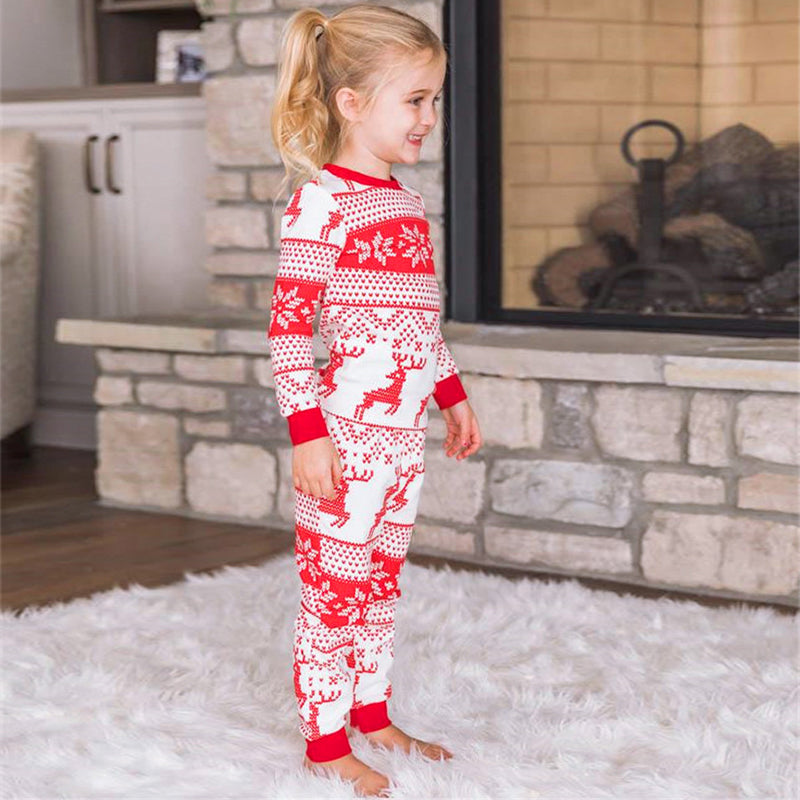 Red Elk Christmas Family Pajamas