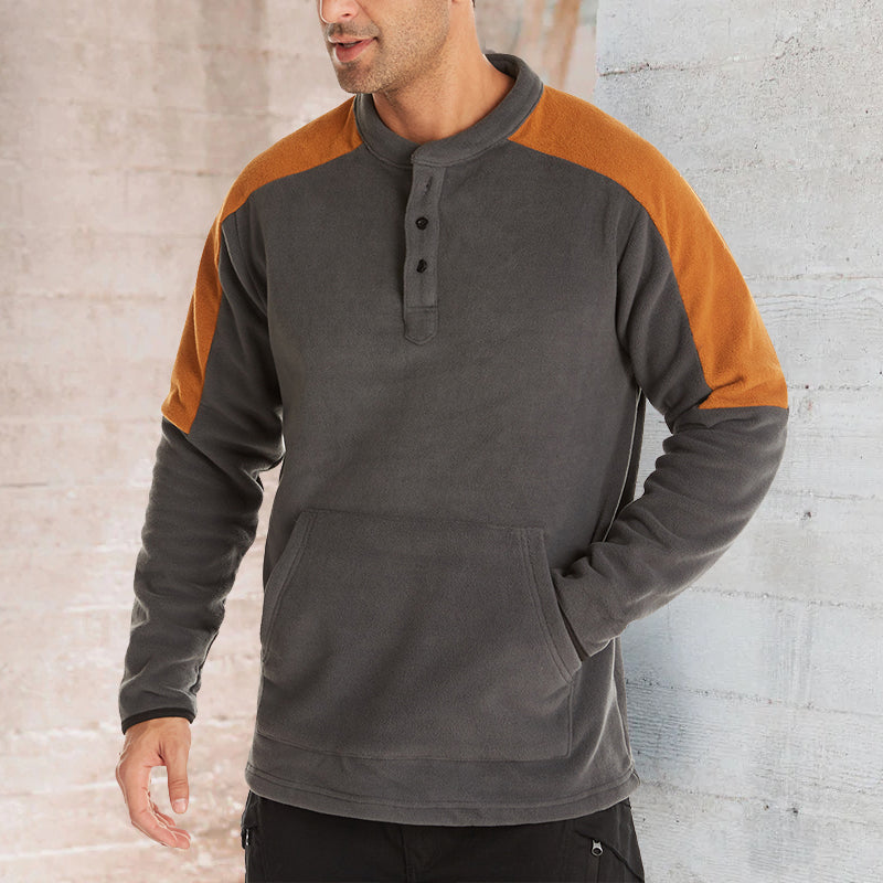 Color-block Reversible Fleece Jacket