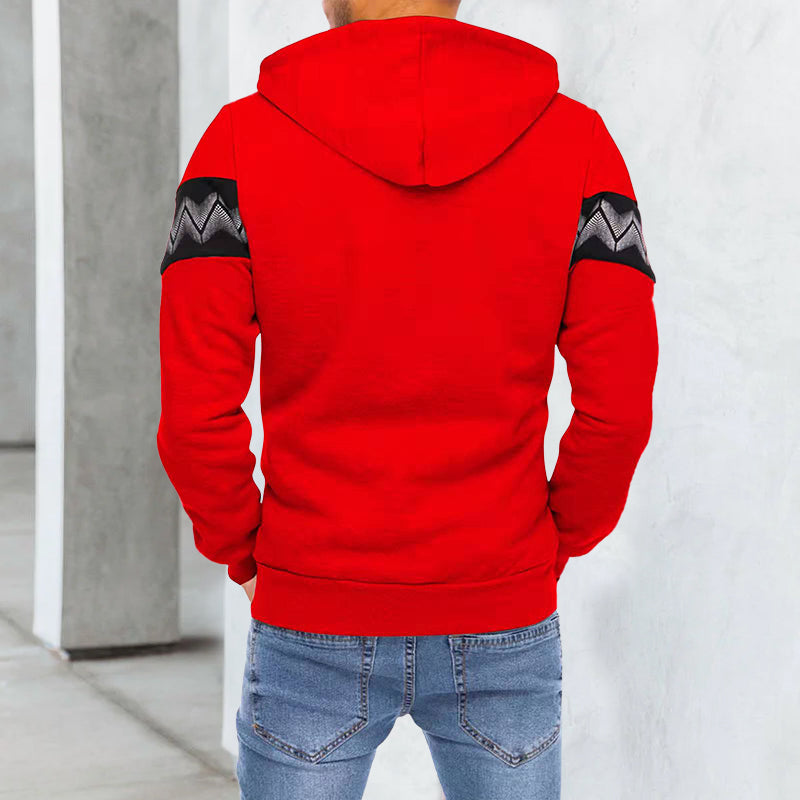 Men's Casual Hooded Zip Sweatshirt
