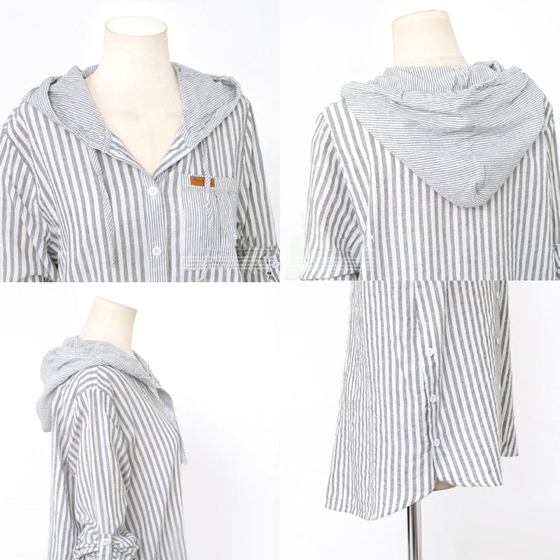 Hooded Fashion Long Sleeve Shirt