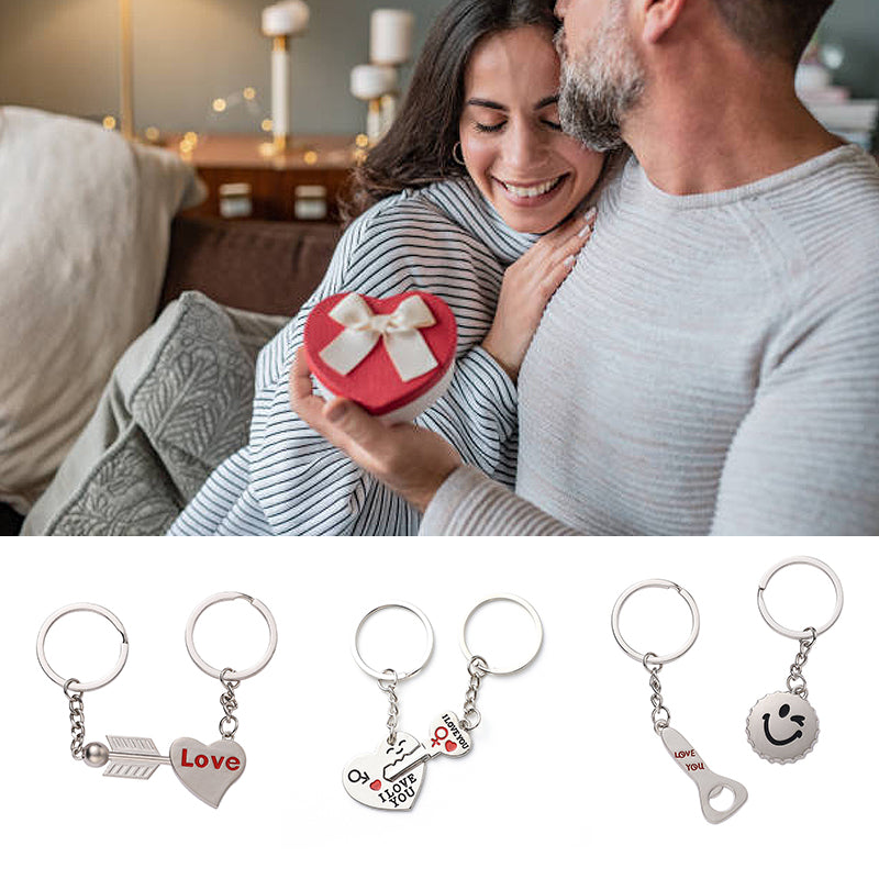 Valentine's Day Couple Keychain