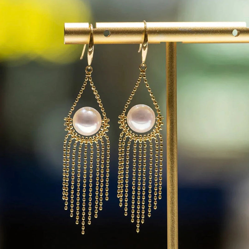 Pearl Fringe Earrings