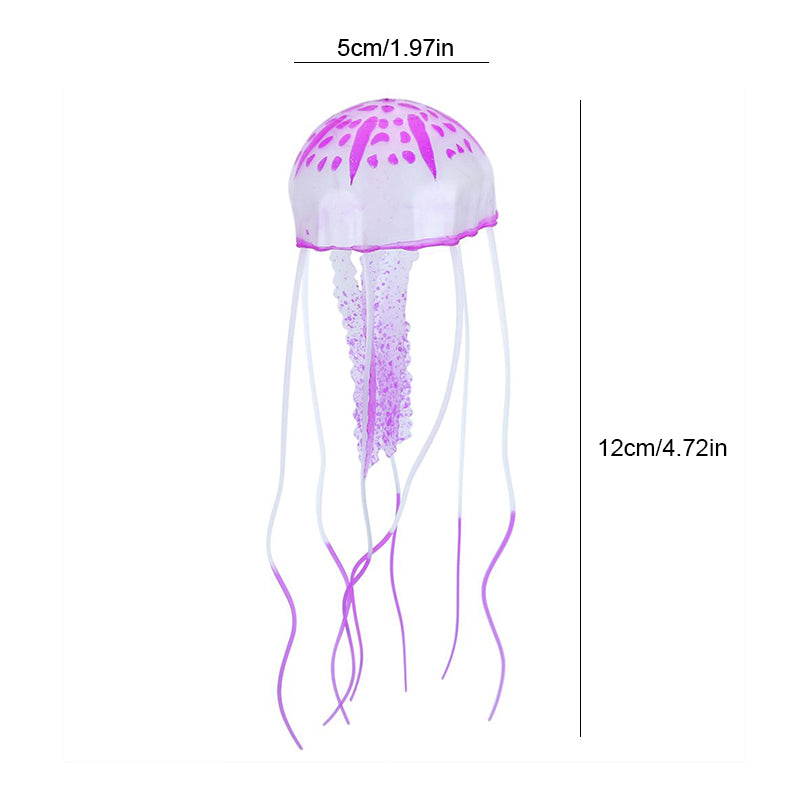 Fish Tank Landscaping Simulation Transparent Fluorescent Jellyfish