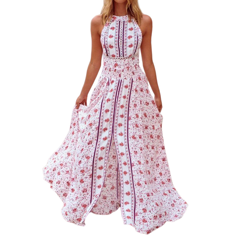 Summer Printed Long Beach Dress