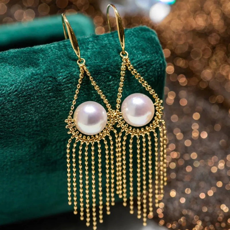Pearl Fringe Earrings
