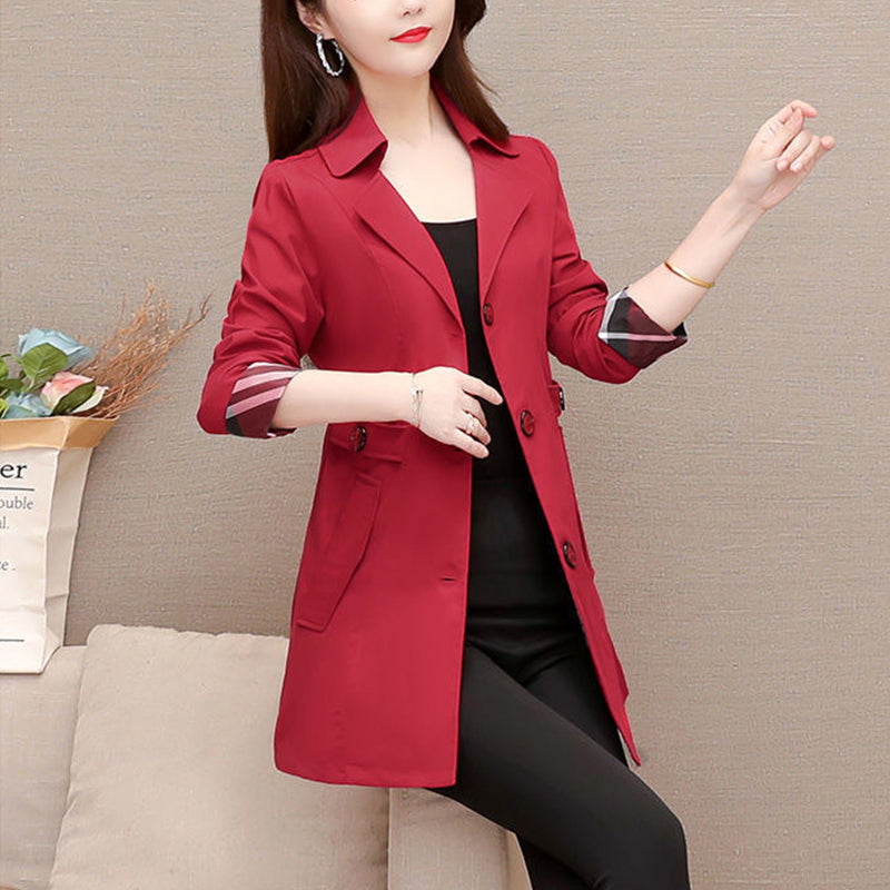 Classic Contrast Colors Wind Coat Jacket