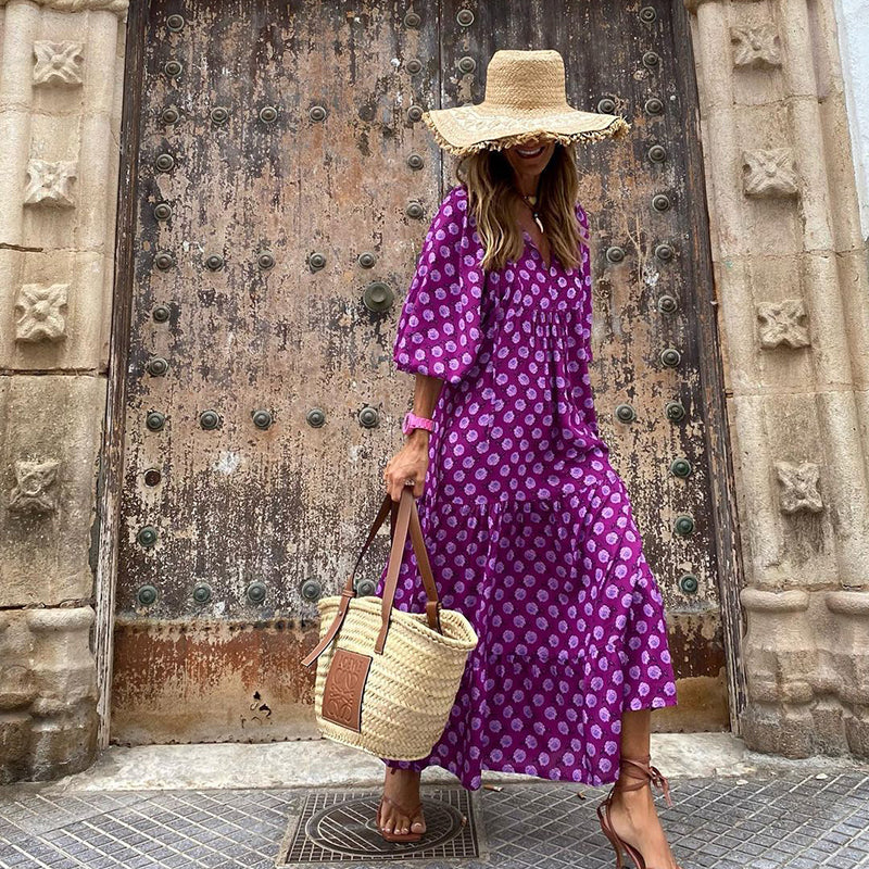 Puff Sleeve Beach Dress