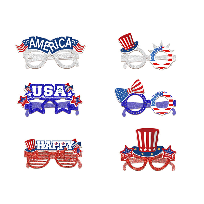 USA Independence Day Glasses Decoration Set, 12 pieces