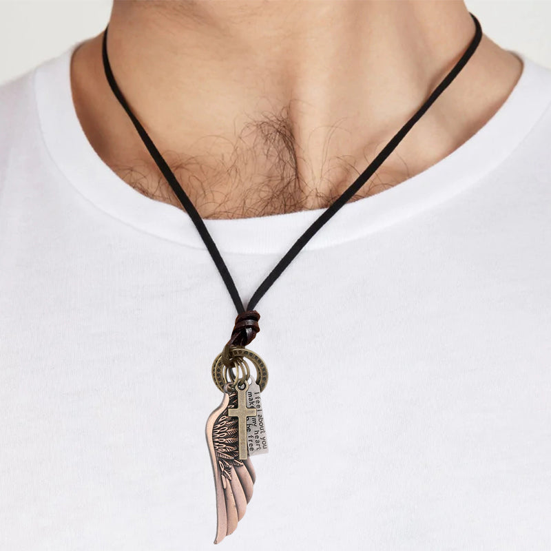 Personality Angel Wings Pendant Necklace