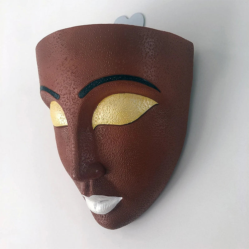 Resin Goddess Human Face Flower Pot