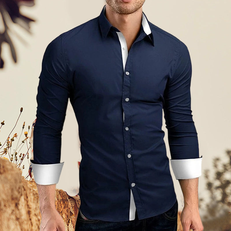 Men Slim Fit Long Sleeves