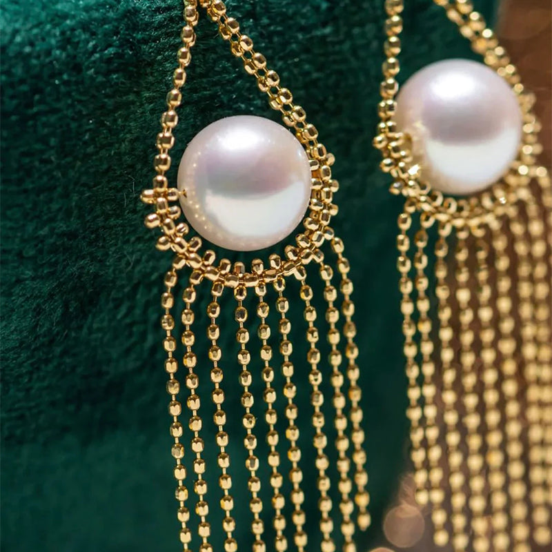 Pearl Fringe Earrings