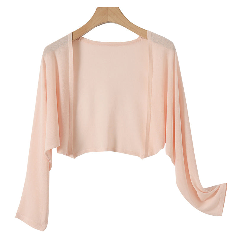Summer Linen Buttonless Cardigan