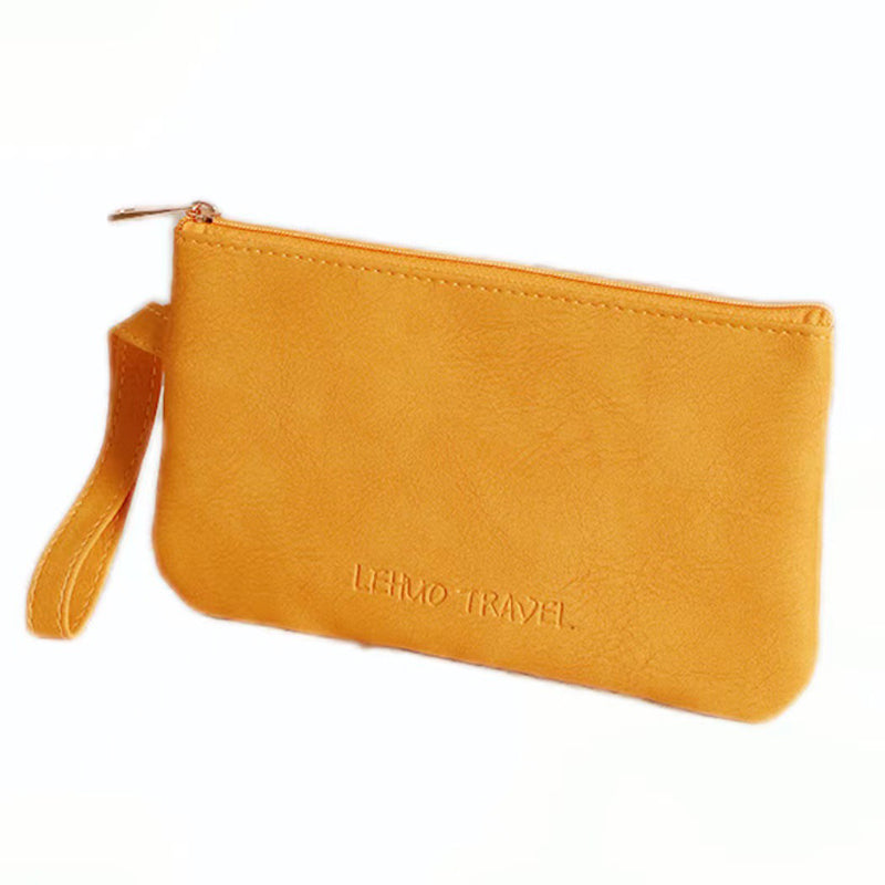 Portable Women Leather Travel Pouch