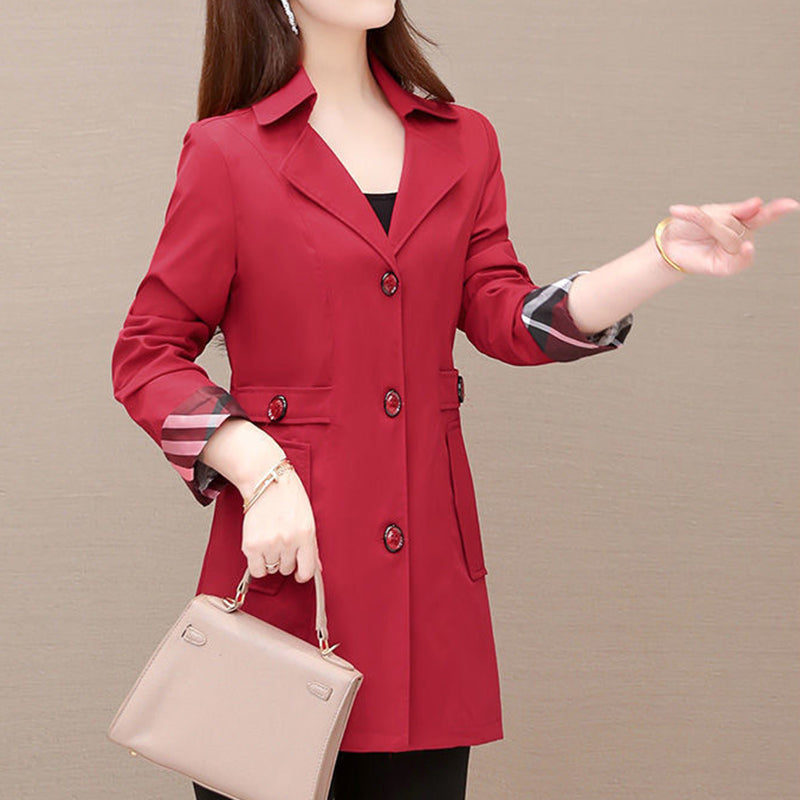 Classic Contrast Colors Wind Coat Jacket