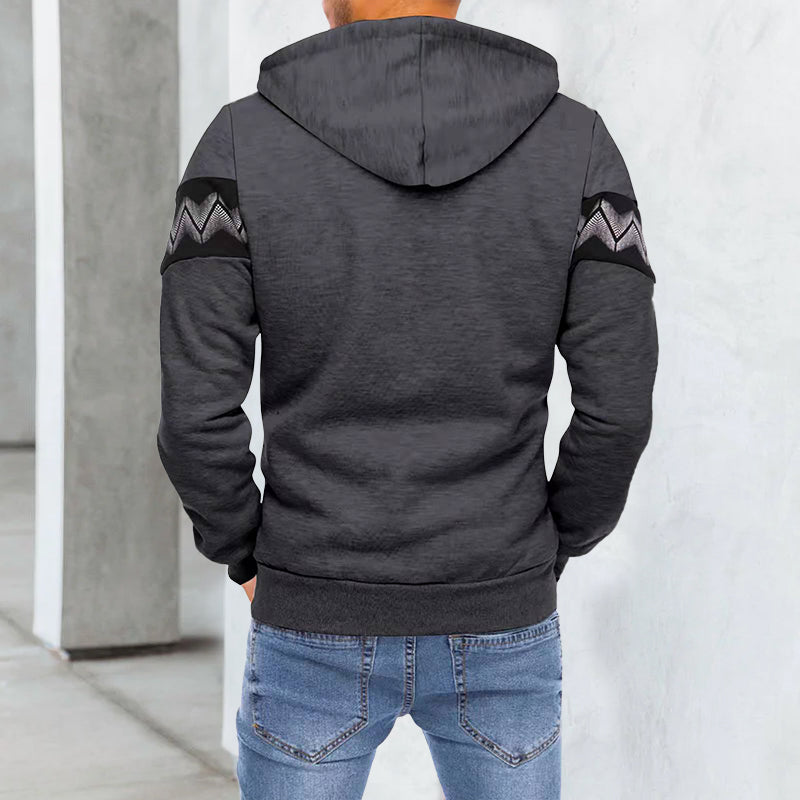 Men's Casual Hooded Zip Sweatshirt